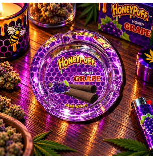 Cendrier rond en verre HoneyPuff – Plusieurs modèles