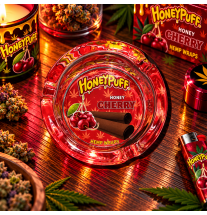 Cendrier rond en verre HoneyPuff – Plusieurs modèles