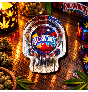 Cendrier en verre Backwoods – Cendrier de table