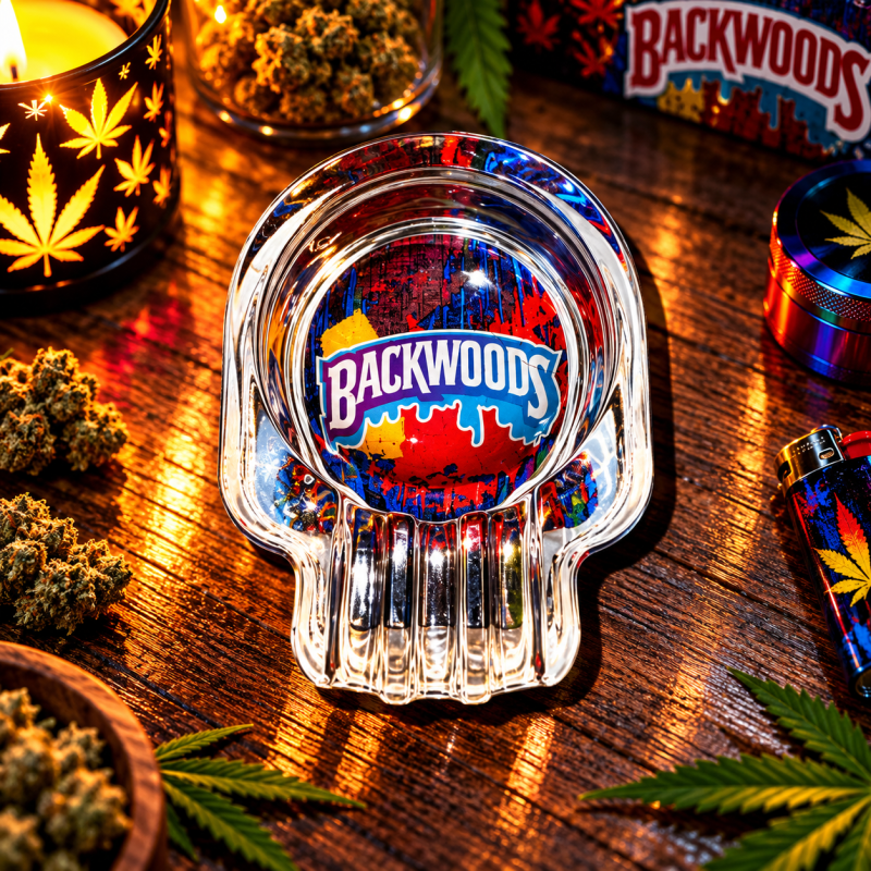 Cendrier en verre Backwoods – Cendrier de table