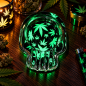 Cendrier en verre Backwoods – Feuilles de cannabis phosphorescentes