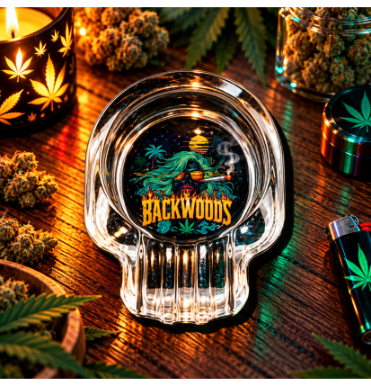 Cendrier en verre Backwoods – Cendrier de table