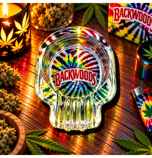 Cendrier en verre Backwoods – Cendrier de table