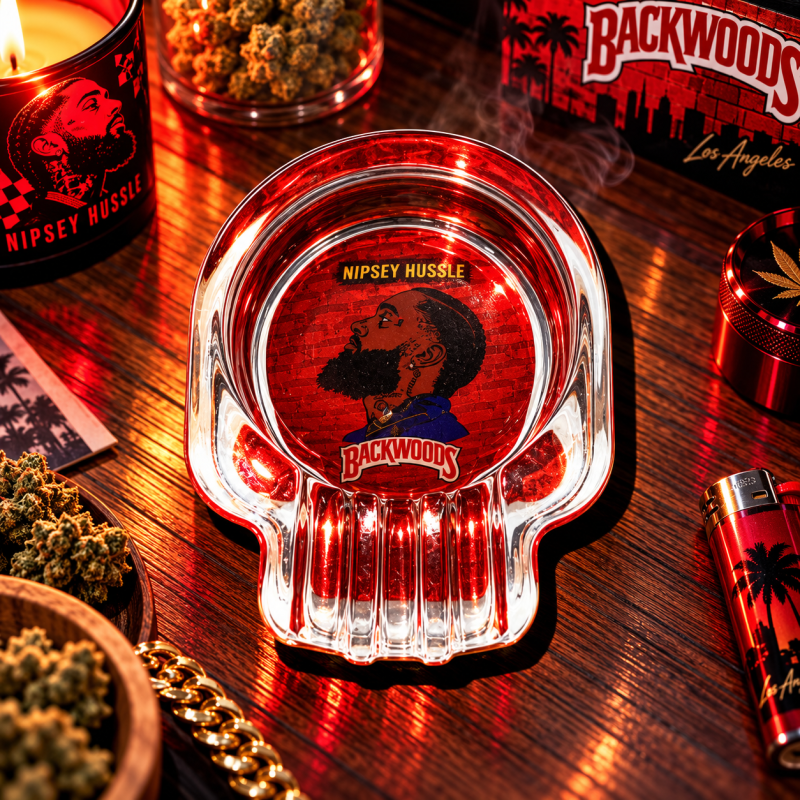 Cendrier en verre Backwoods – Motif Nipsey Hussle Cendrier en verre Backwoods – Motif Nipsey Hussle