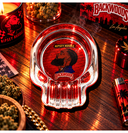 Cendrier en verre Backwoods – Motif Nipsey Hussle