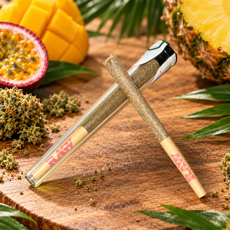 Tropicale – Préroulé CBD 0,9 g avec embout RAW Tropicale – Préroulé CBD 0,9 g avec embout RAW