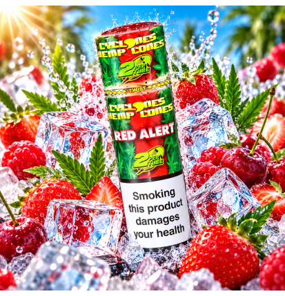 PREROLL HEMP WRAP RED ALERT
