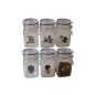 6 POTS DE CONSERVATION "JUICY JAR" DE 280ML