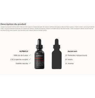 Huile de CBD (à 40%), spectre complet, 10ml
