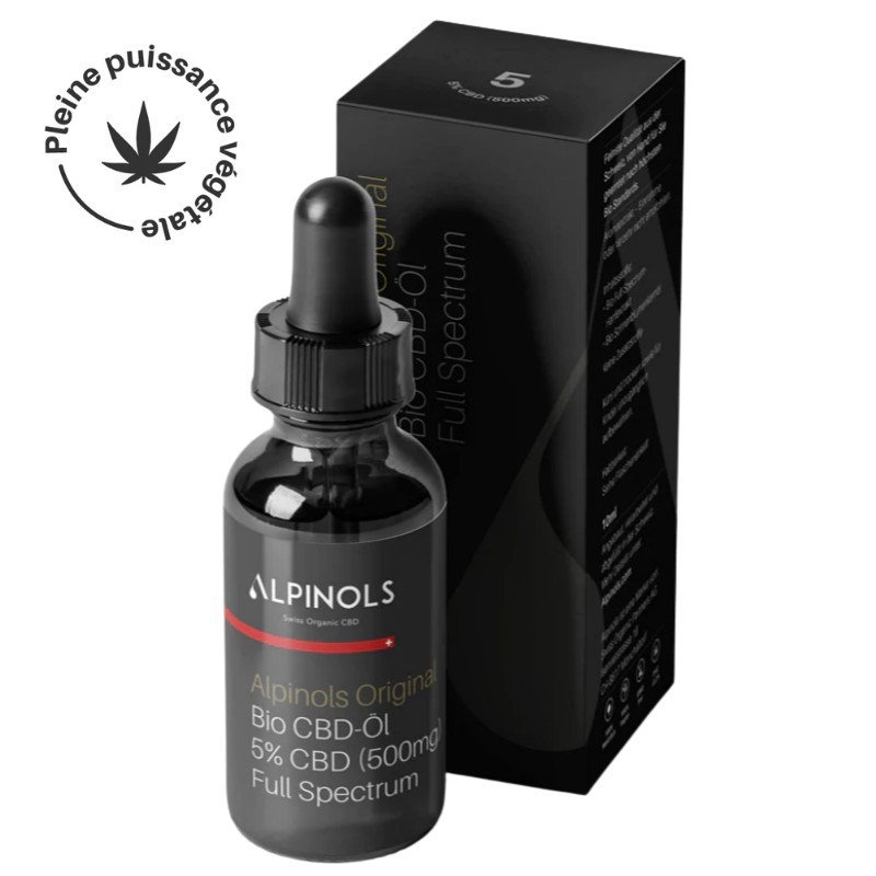 Huile de CBD (à 5%), spectre complet, 10ml