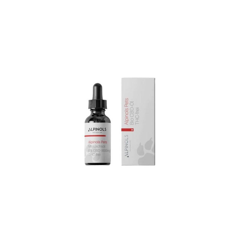 Huile de CBD pour gros chiens (6%) à l'huile de saumon, sans THC, 10ml Huile de CBD pour gros chiens (6%) à l'huile de saumon, sans THC, 10ml