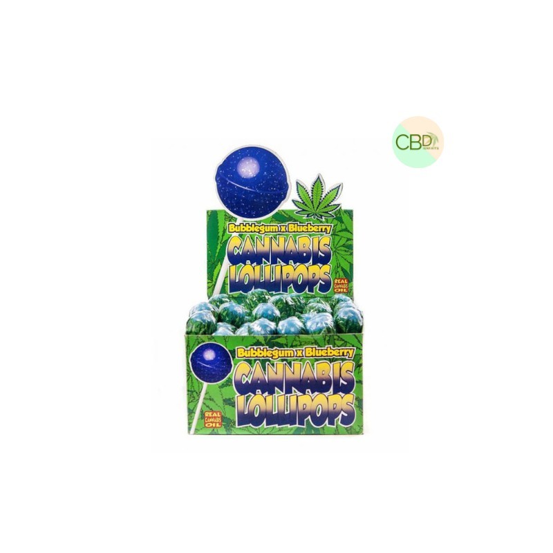 Sucette CBD Lollypops Bubble Gum & Blueberry Sucette CBD Lollypops Bubble Gum & Blueberry