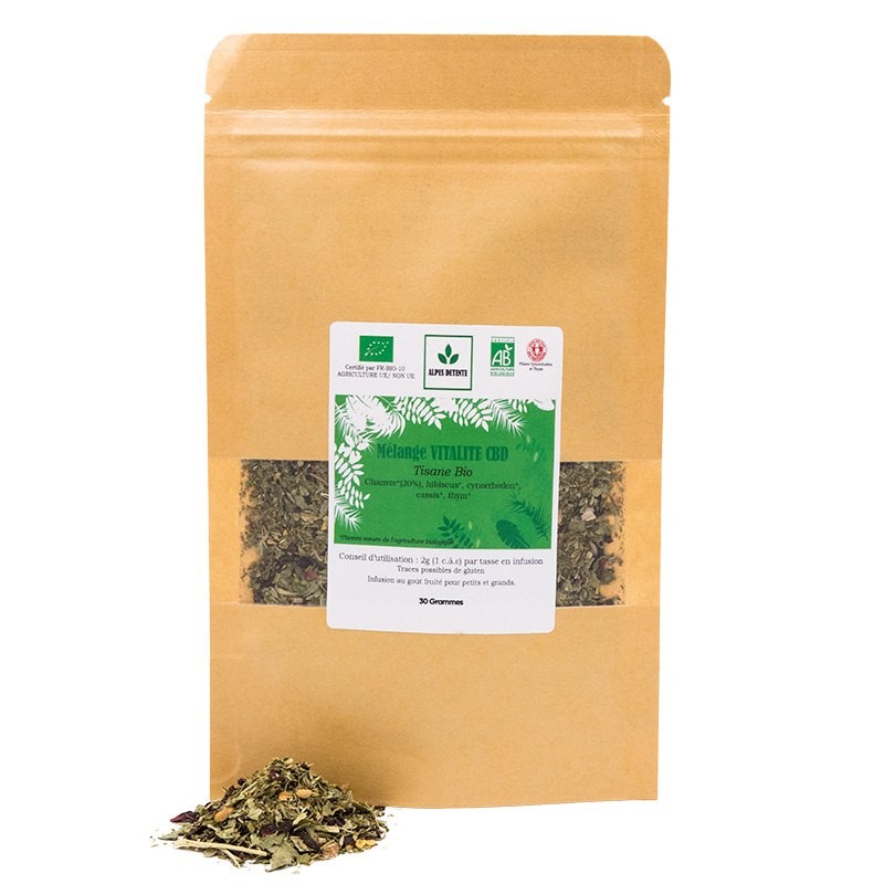 TISANE BIO - MÉLANGE VITALITÉ CBD